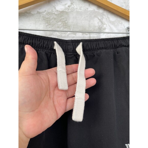 Palm Angels Black Cotton Logo Trousers | Streetwear Aesthetic | Size 44/S - Picture 4 of 12